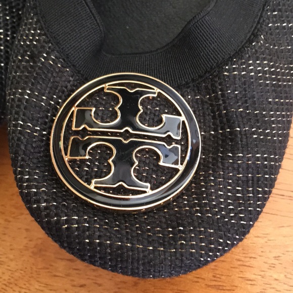 Tory Burch Shoes - Tory Burch Caroline black and gold flats